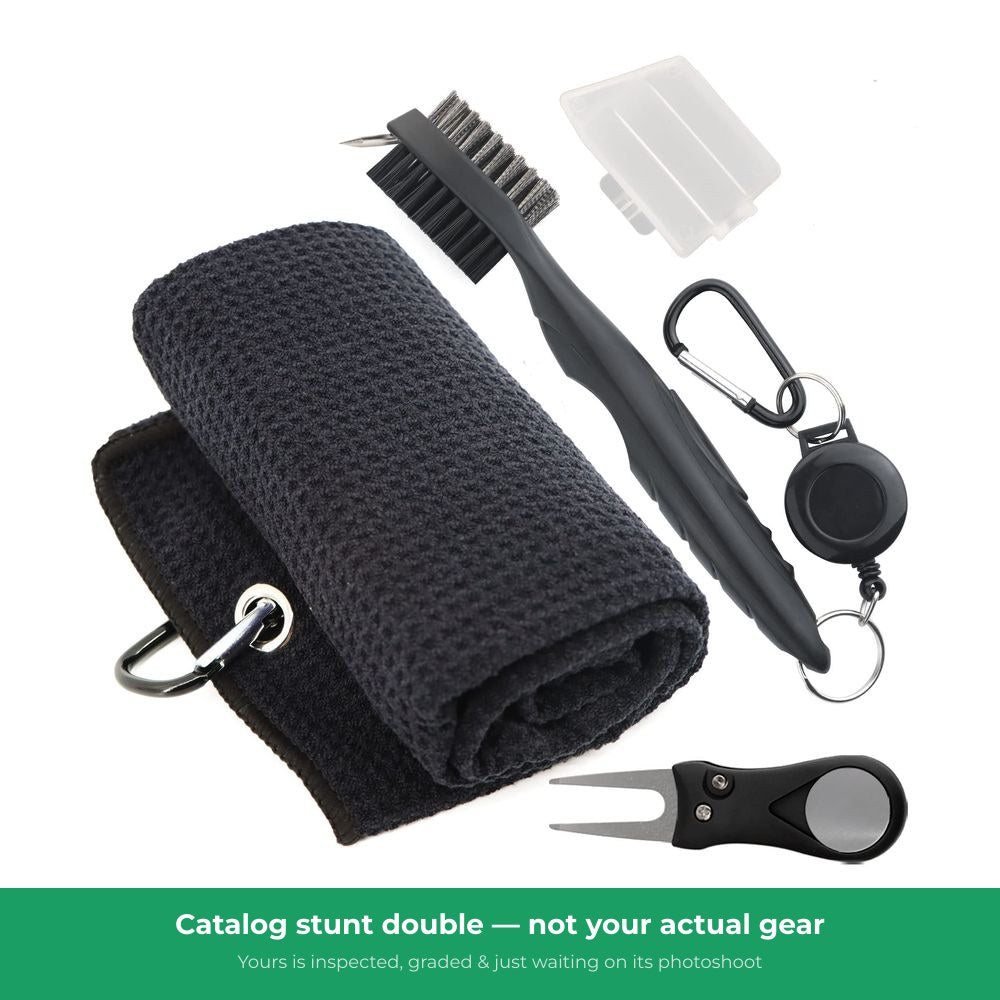 Golf Brush / Towel / Divot Tool Kit — representative photo