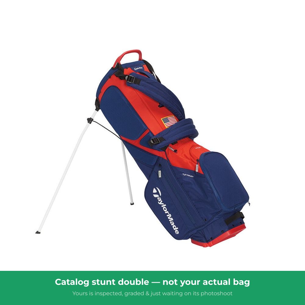 TaylorMade Flex Tech Stand Bag Red for golf bag storage at ReGolf - representative product photo