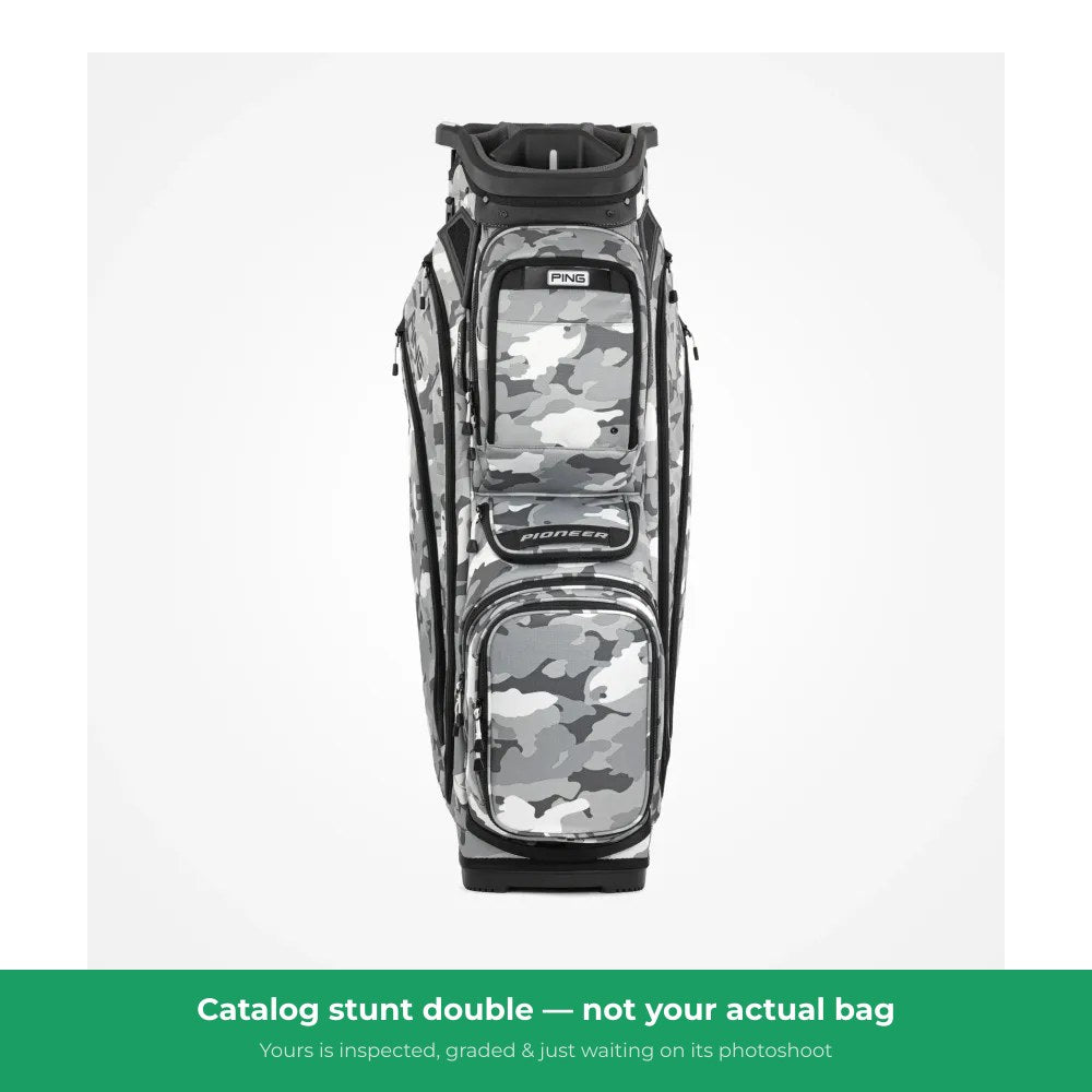 PIng Pioneer Cart Bag White/Green/Black — representative photo