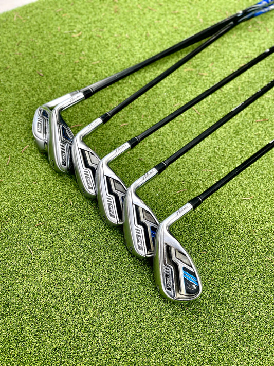 Adams Idea 6~S RH Senior G iron set 6-S Graphite shaft showing Premium Construction construction