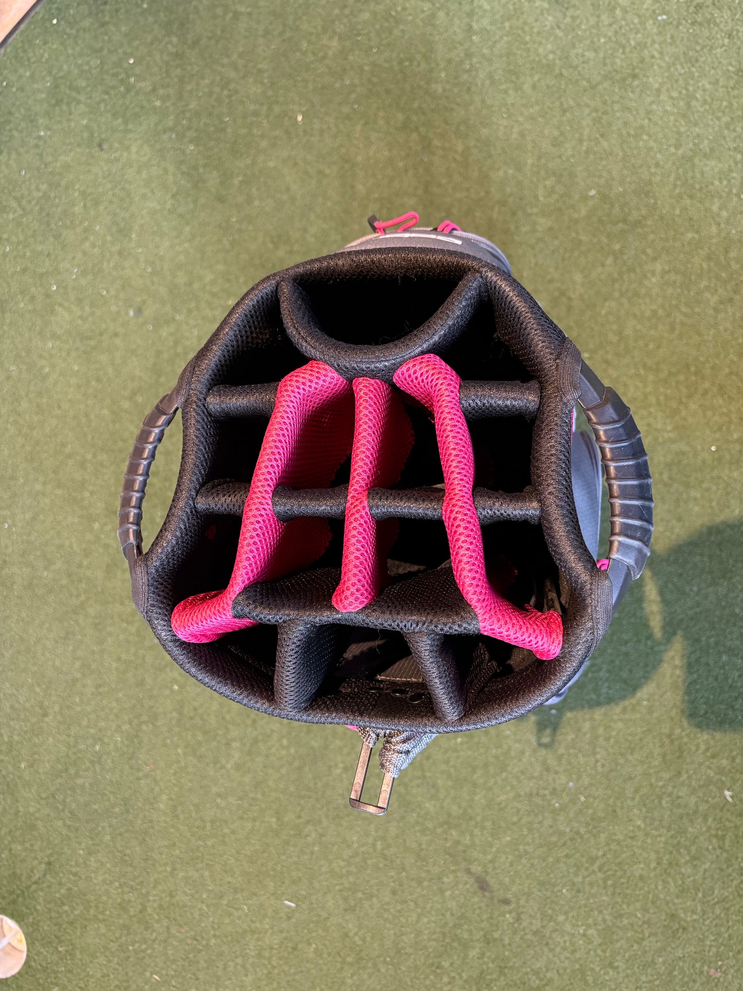 Cobra Passthrough Cart Bag (Grey/Pink)