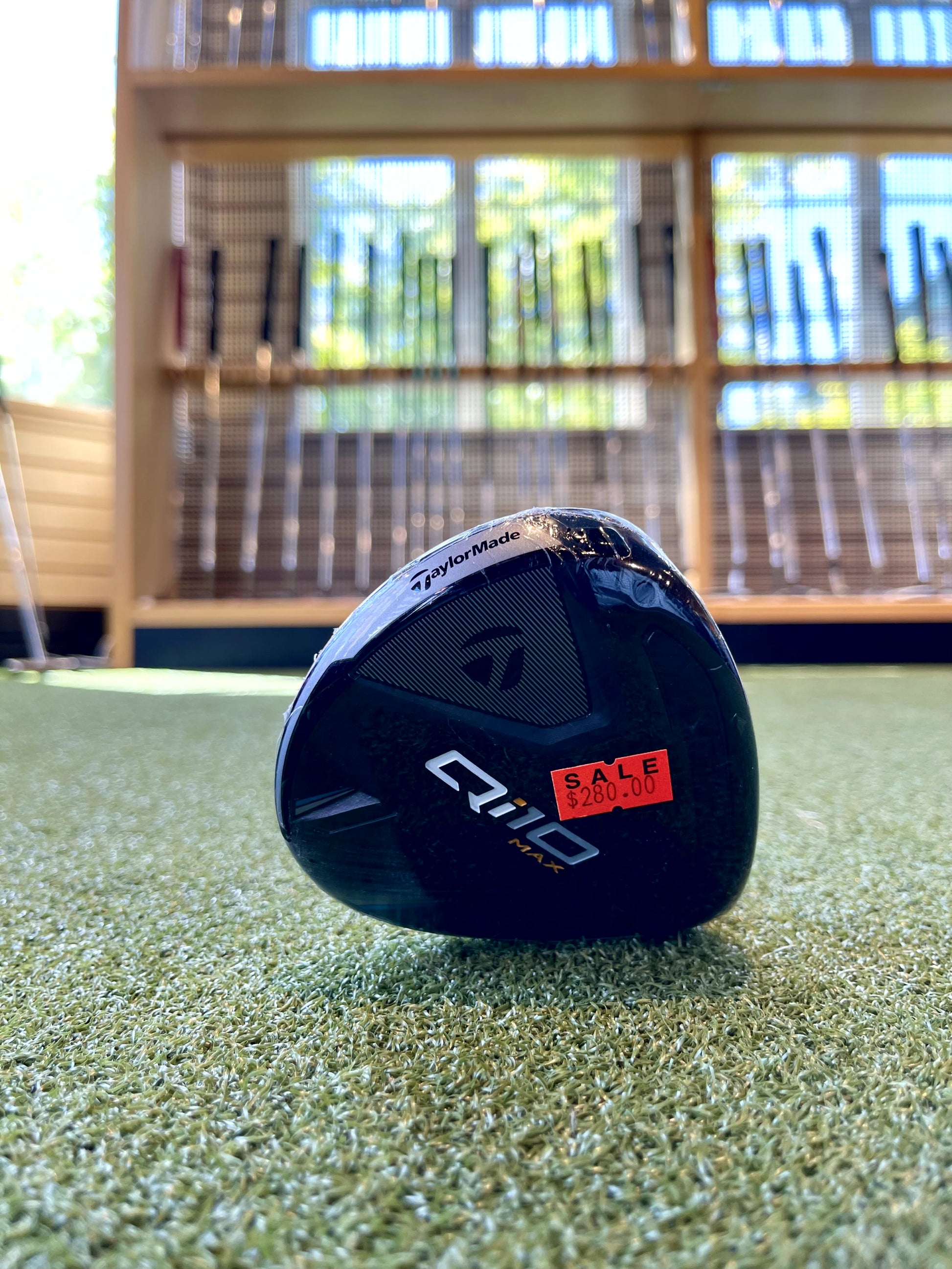 TaylorMade Qi10 Fairway Wood  M fairway wood  showing 10,000 MOI technology