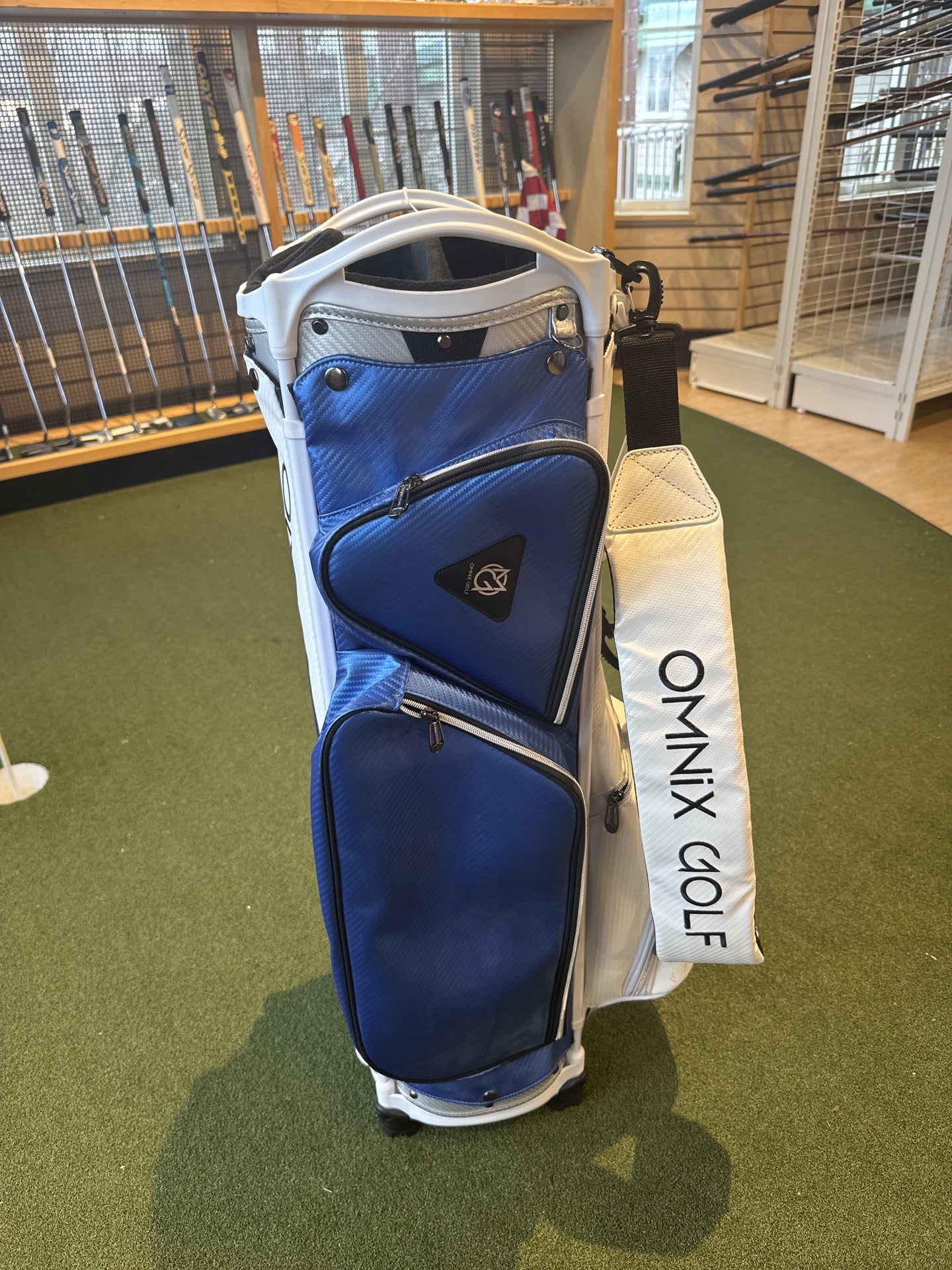 Omnix Classic Cart Bag Blue/Wht