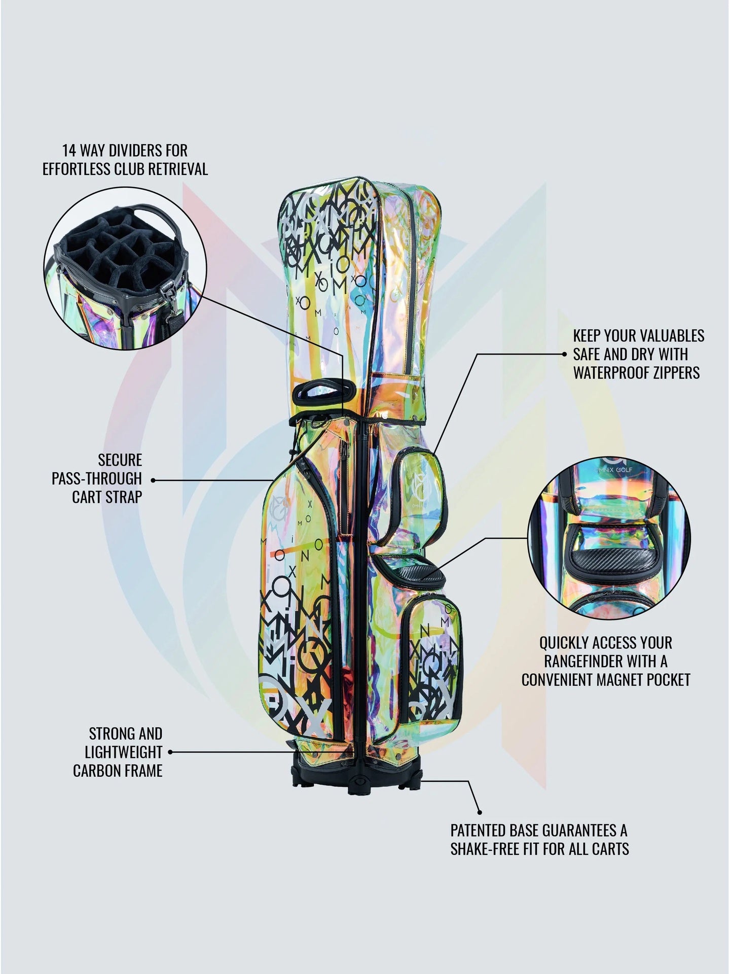 Omnix Luxury Cart Bag Black Vodka
