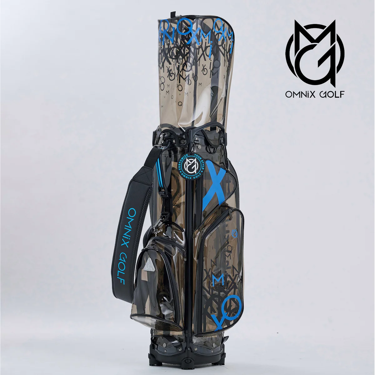 Omnix Moxie Carry Bag Nigh cart bag showing premium construction and organization