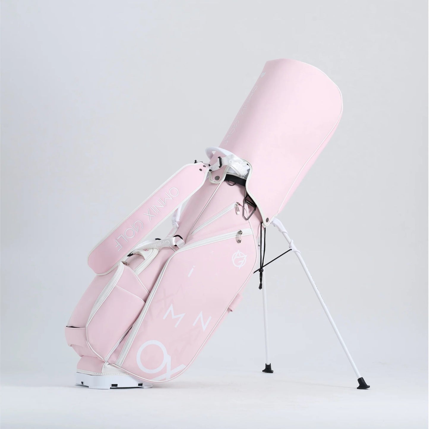 Omnix Premier Stand Bag He cart bag showing premium construction and organization
