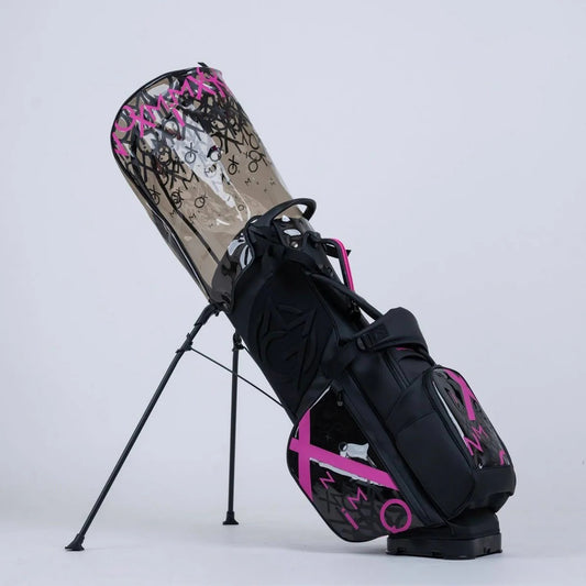Omnix Moxie Stand Bag Nigh cart bag showing premium construction and organization