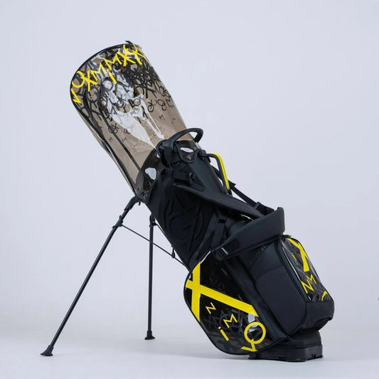 Omnix Moxie Stand Bag Nigh cart bag showing premium construction and organization