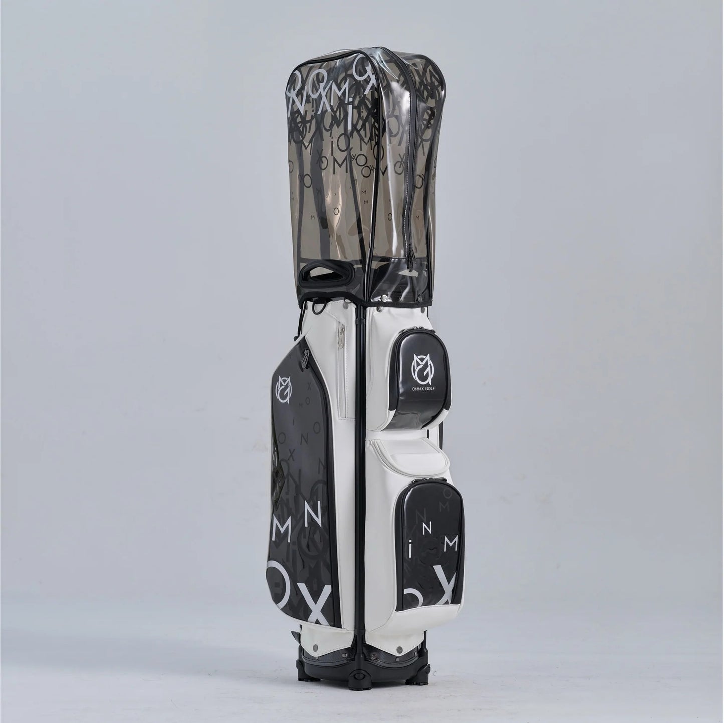 Omnix Moxie Cart Bag Polar cart bag showing premium construction and organization