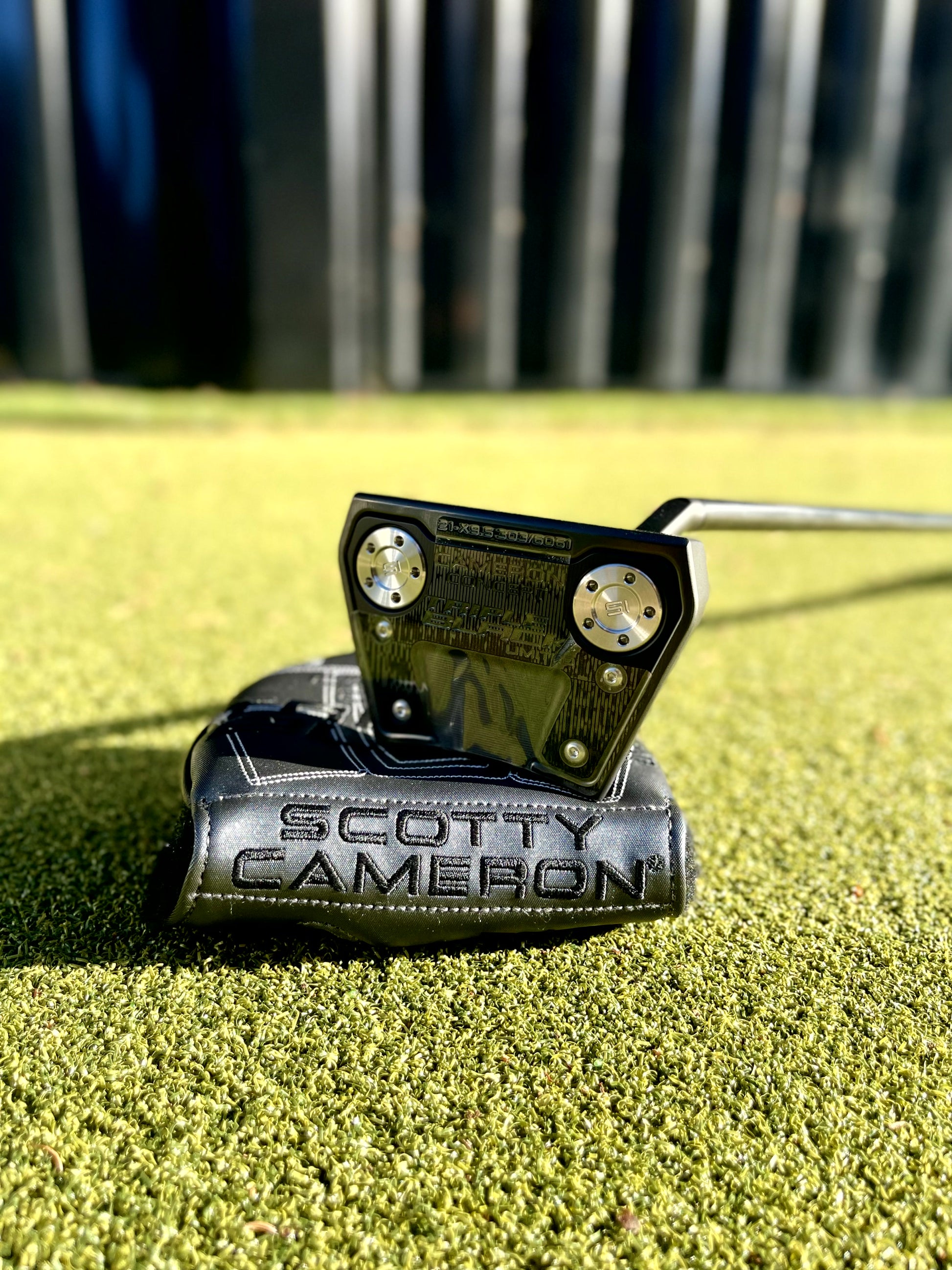 Scotty Cameron Phantom X 9.5 Triple putter RH showing Milled 303 Stainless construction