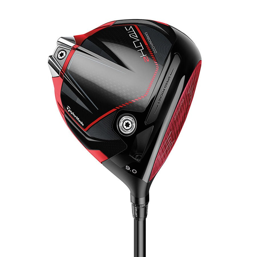 TaylorMade Stealth2 Driver Left driver 2° LH showing 60-Layer Carbon and Speed Pocket technology