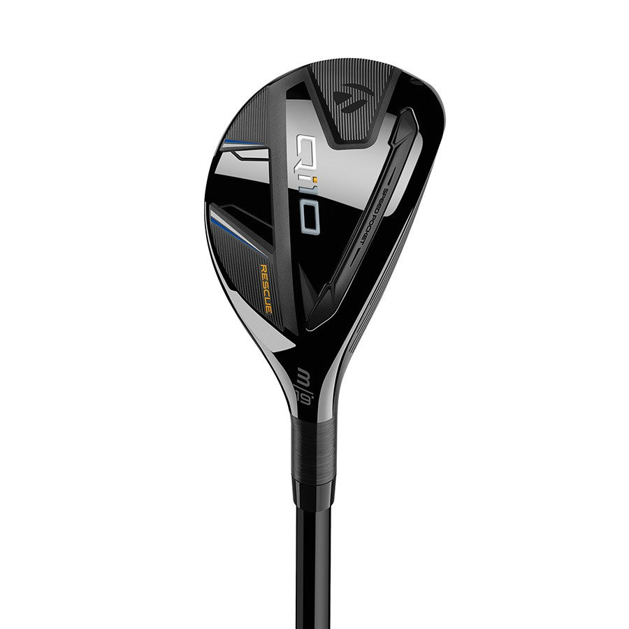 TaylorMade Qi10 Rescue 5 Hybrid hybrid  RH showing 10,000 MOI technology