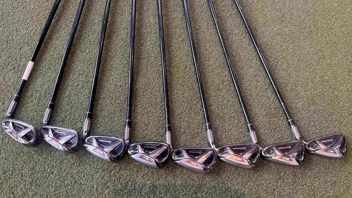 TaylorMade M2 4~A iron set 4-A Graphite shaft showing Premium Construction construction