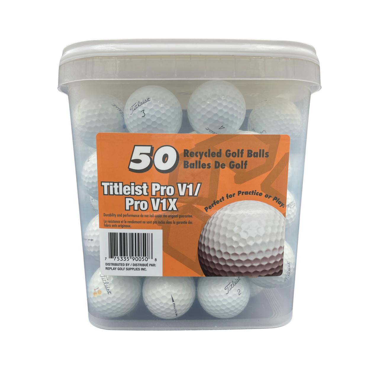 Titleist ProV1/ V1X Recycled Golf Balls (50 pcs)