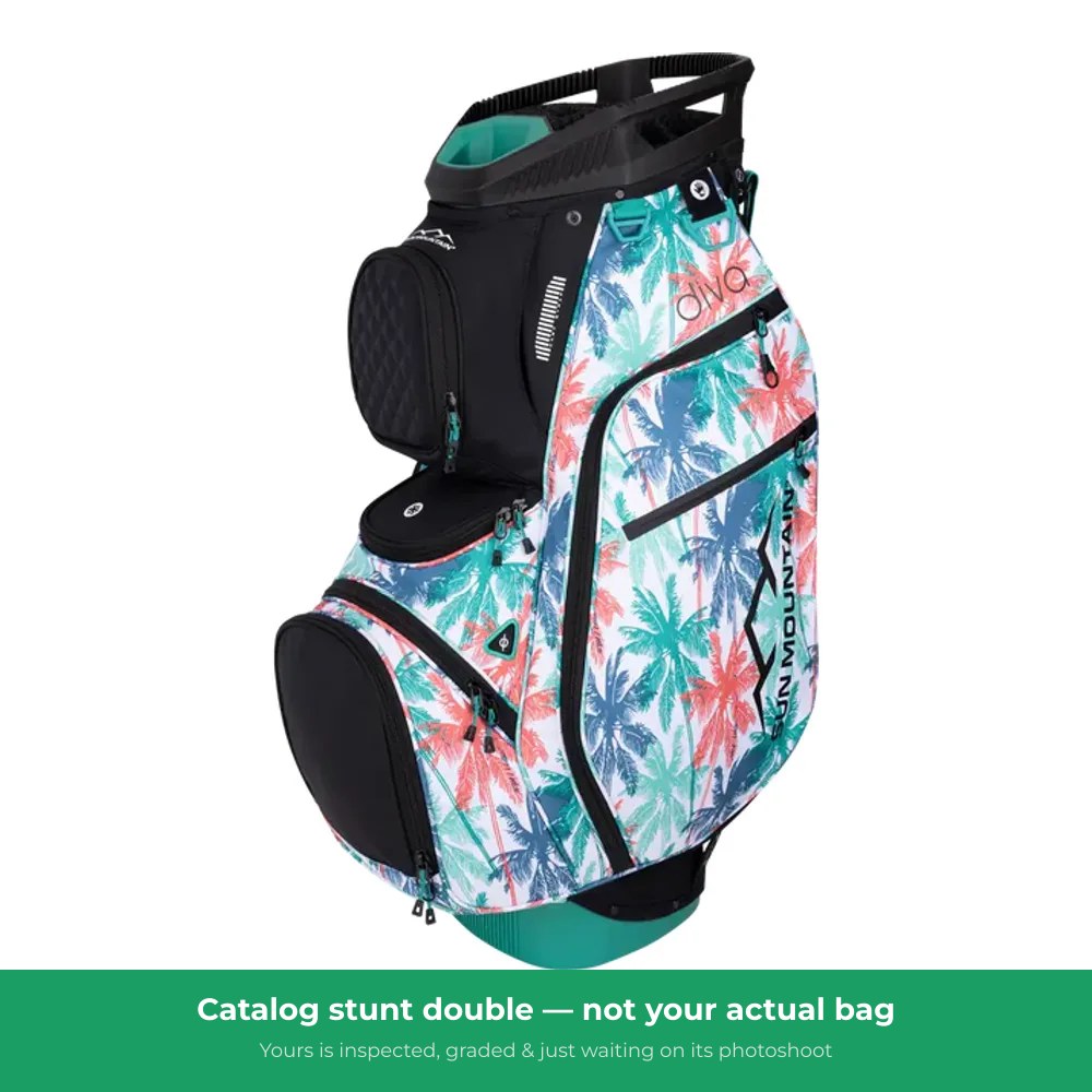 Sun Mountain 14 Way Cart Bag Teal/Black for golf bag storage at ReGolf - representative product photo